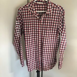 Checkered button up